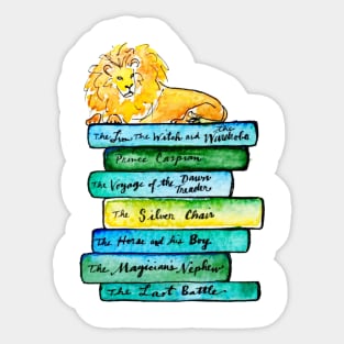 Narnian Book Pile Sticker